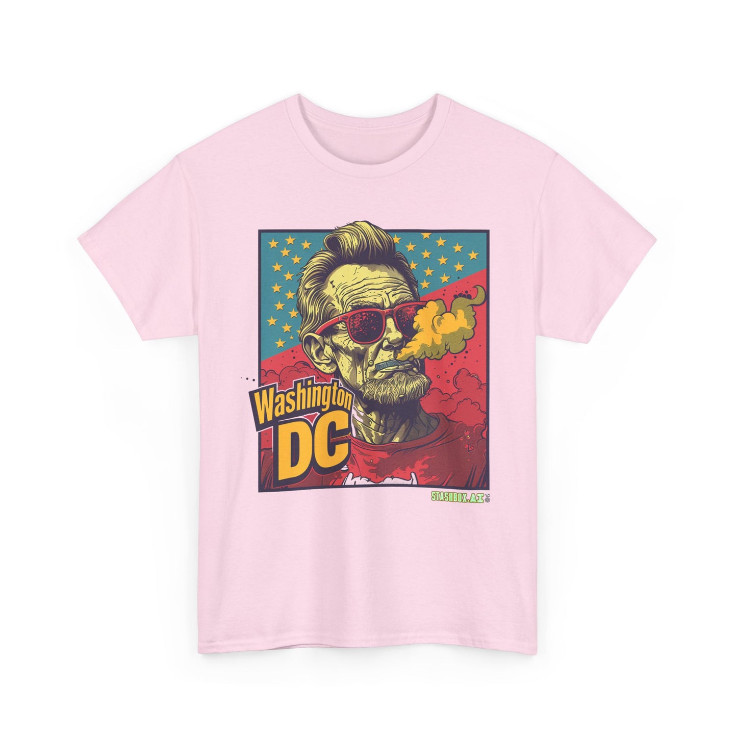 Unisex Heavy Cotton TShirt Abe Lincoln Washington DC 008