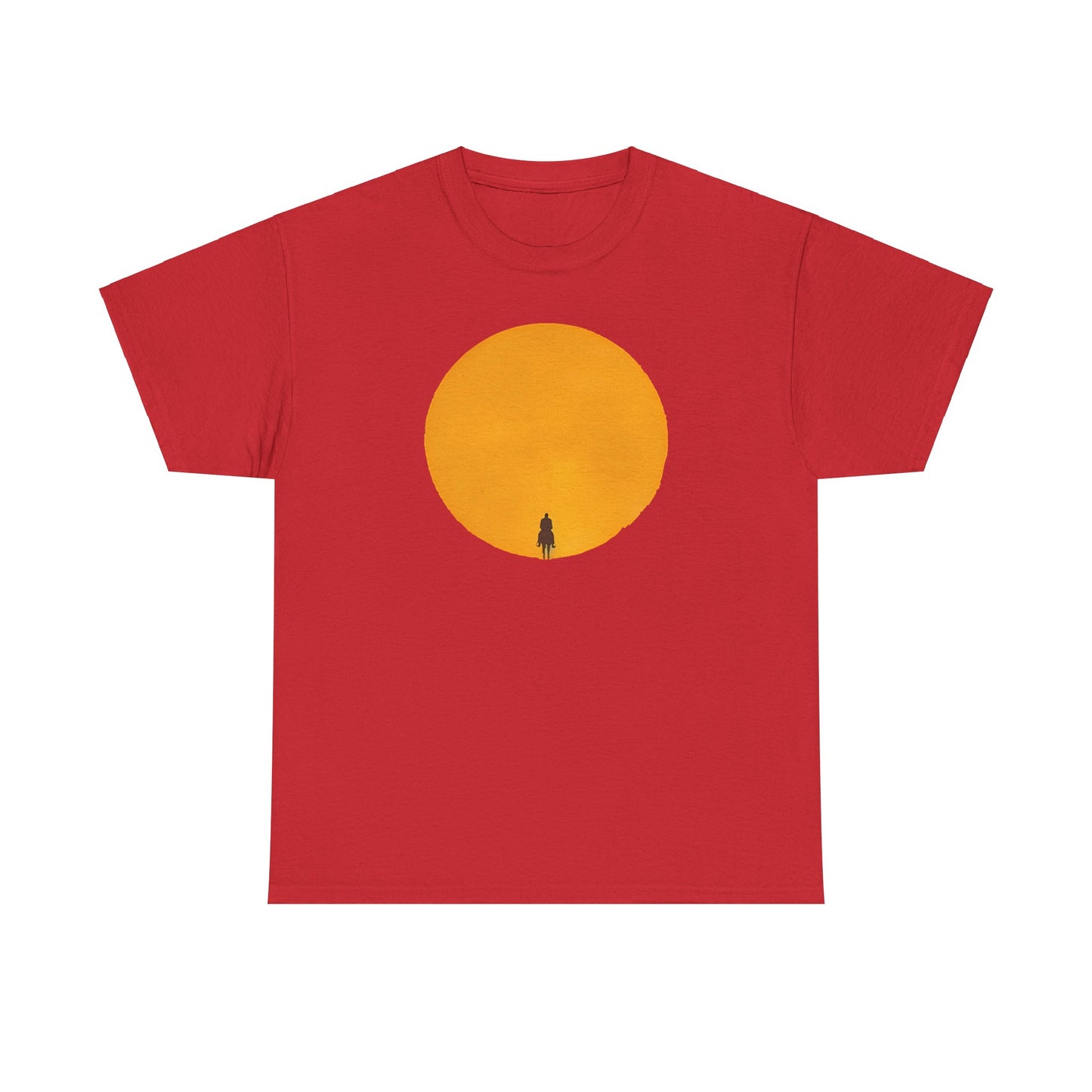 Unisex Heavy Cotton T-Shirt  Horserider in Sun 1