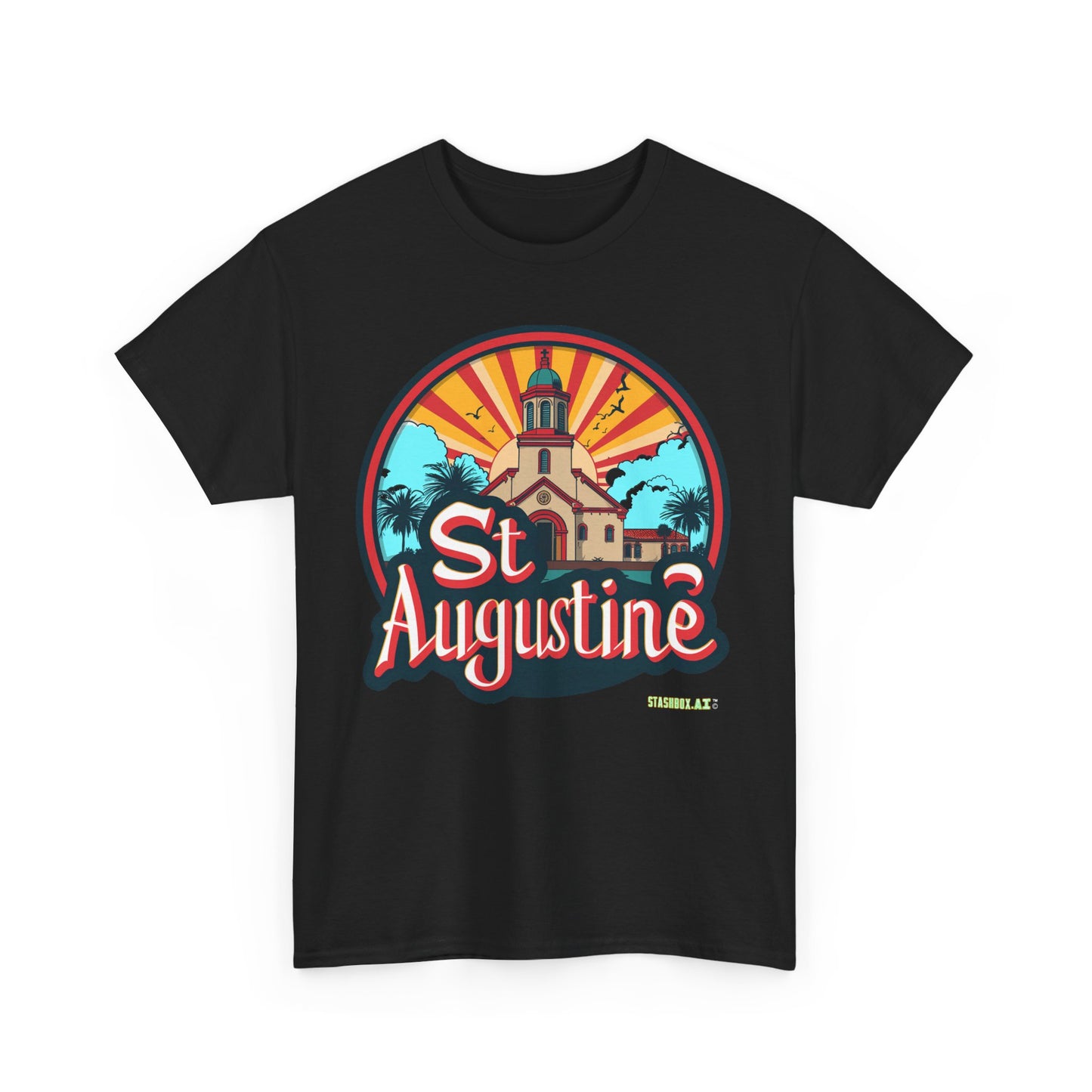 Unisex Heavy Cotton Tee St. Augustine Design 006