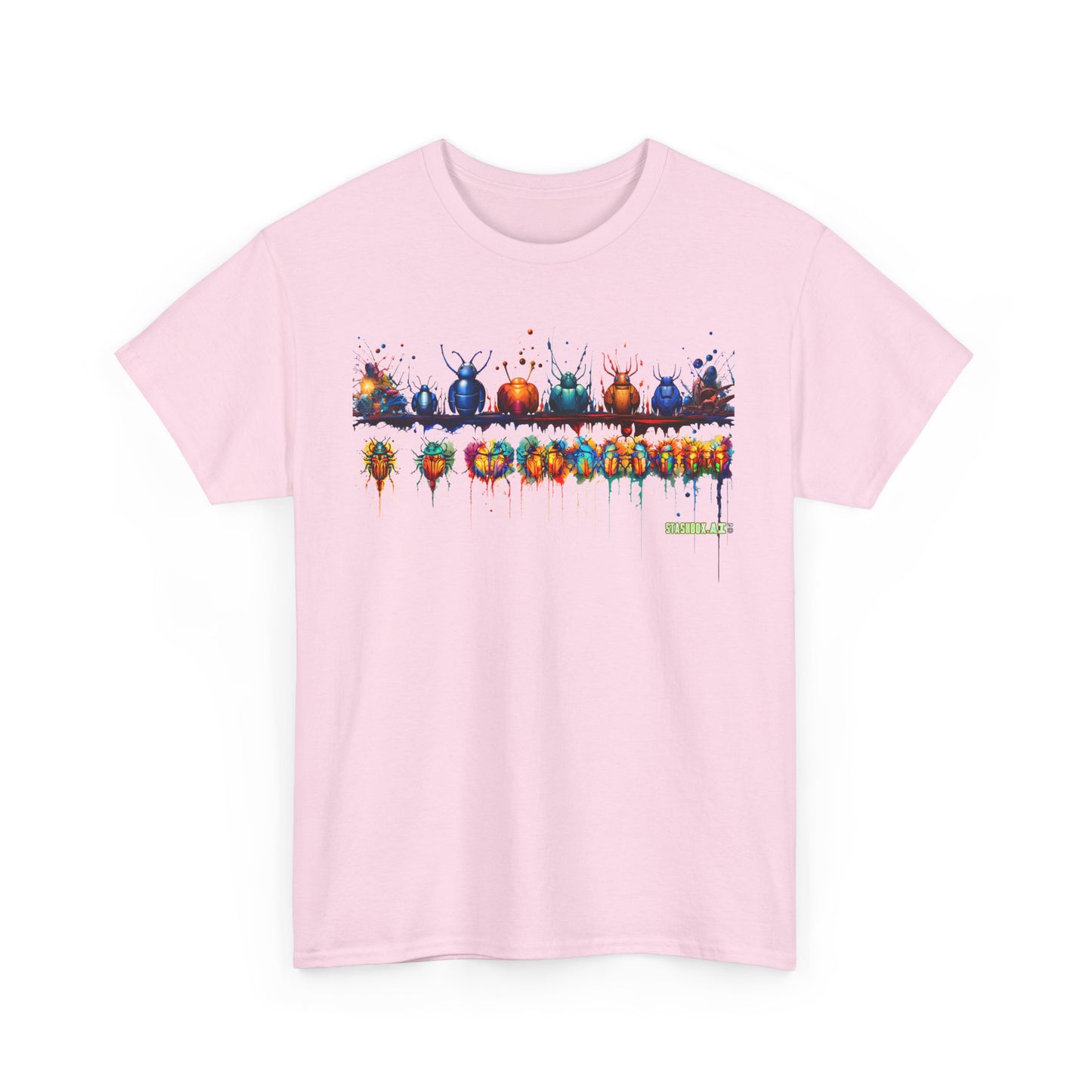 Unisex Heavy Cotton Tee Colorful Bugs 001 T-Shirt