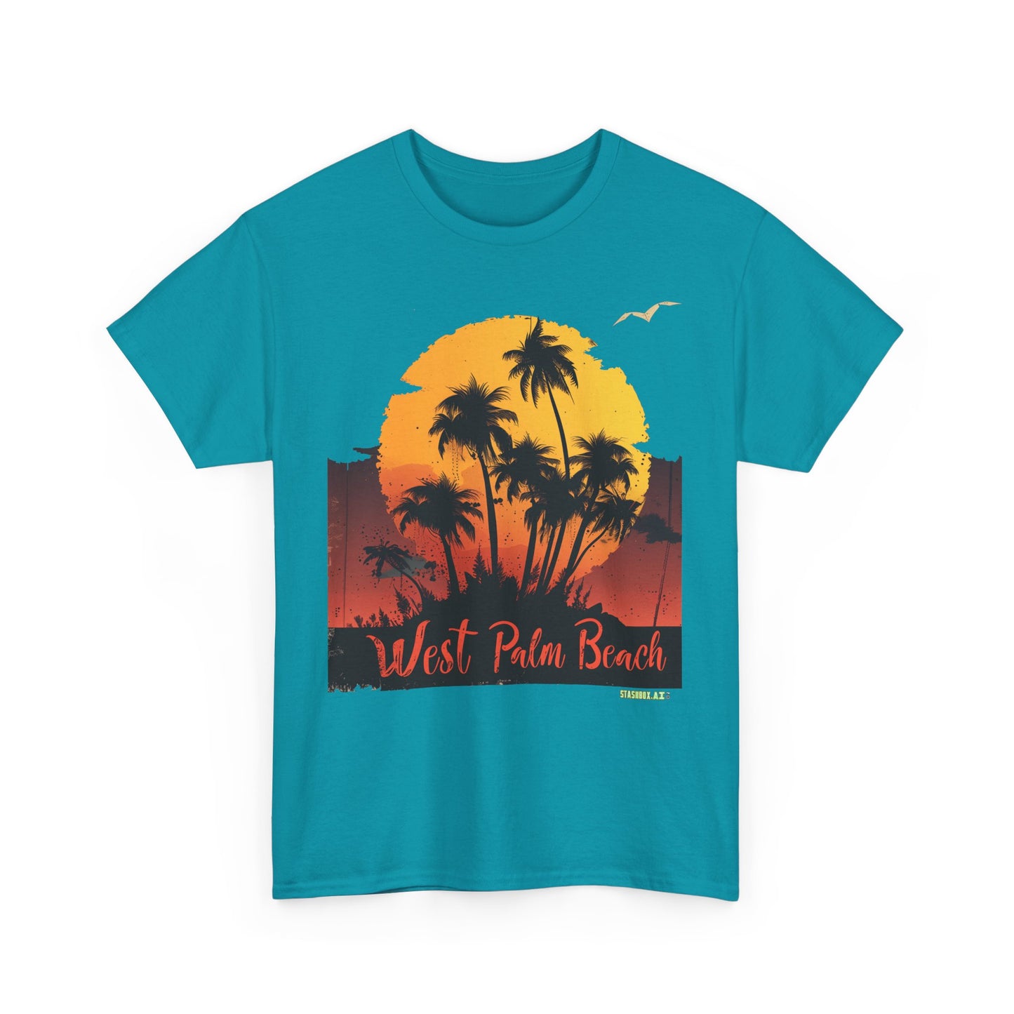 Unisex Heavy Cotton Tee West Palm Beach 026