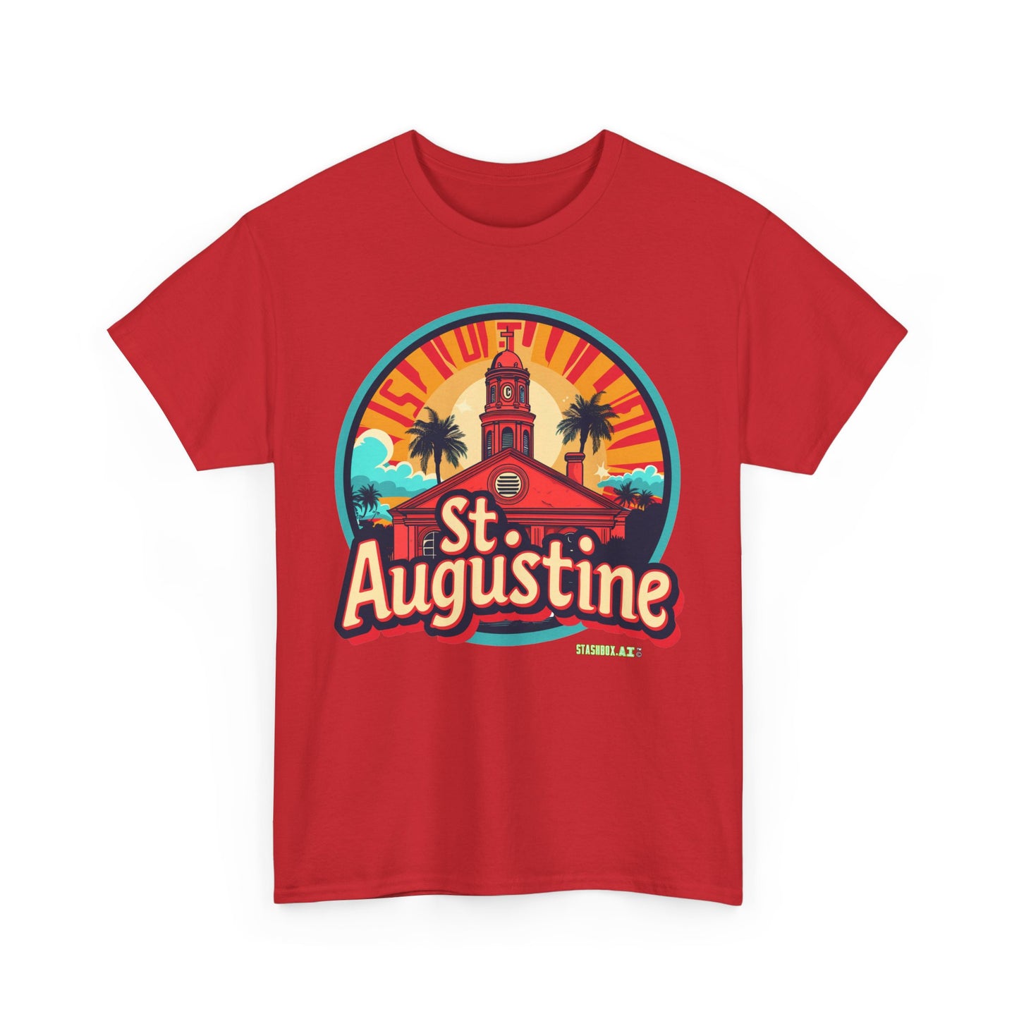 Unisex Heavy Cotton Tee St. Augustine Design 004