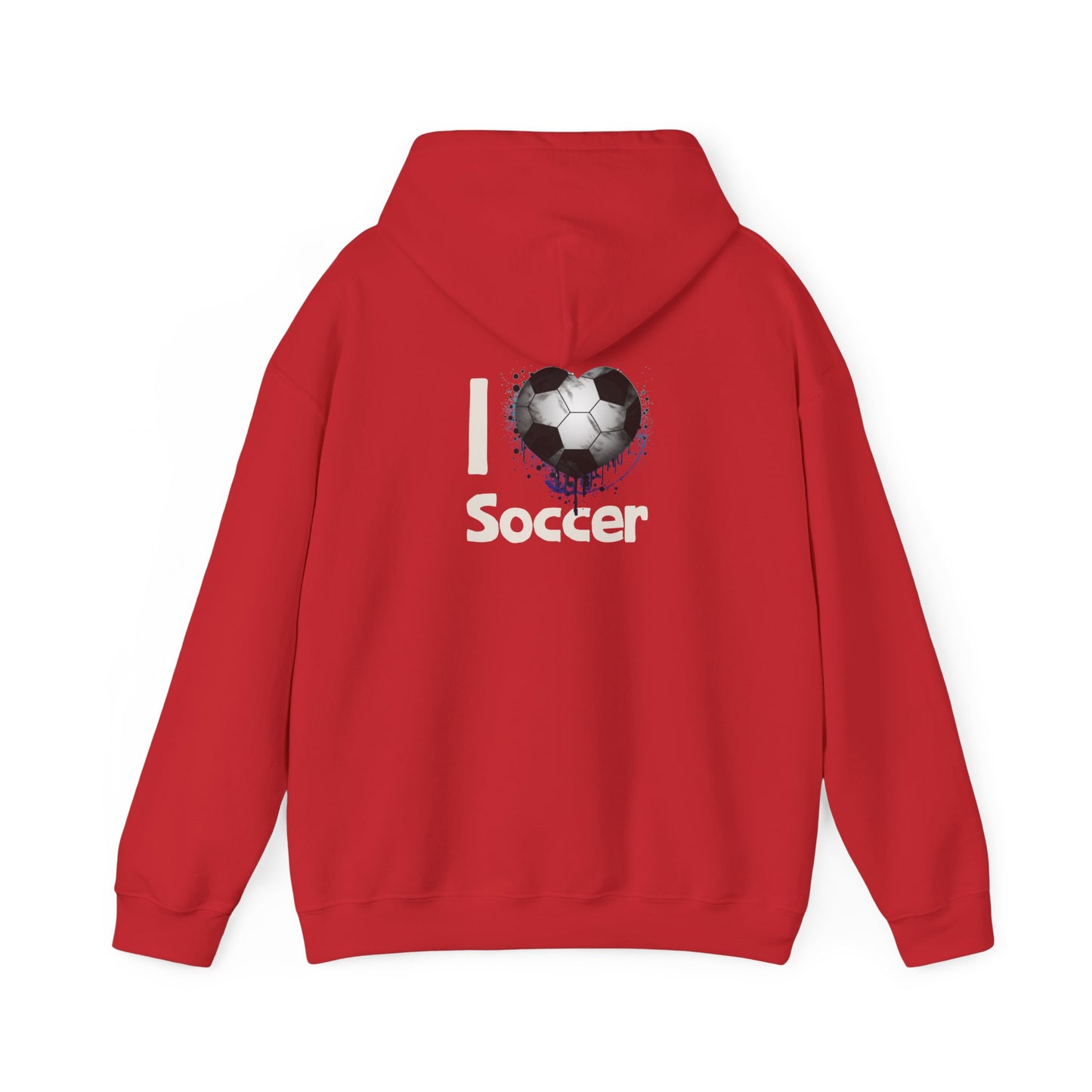 Unisex Heavy Blend™ Hooded Sweatshirt Soccer Voronoi Art 001