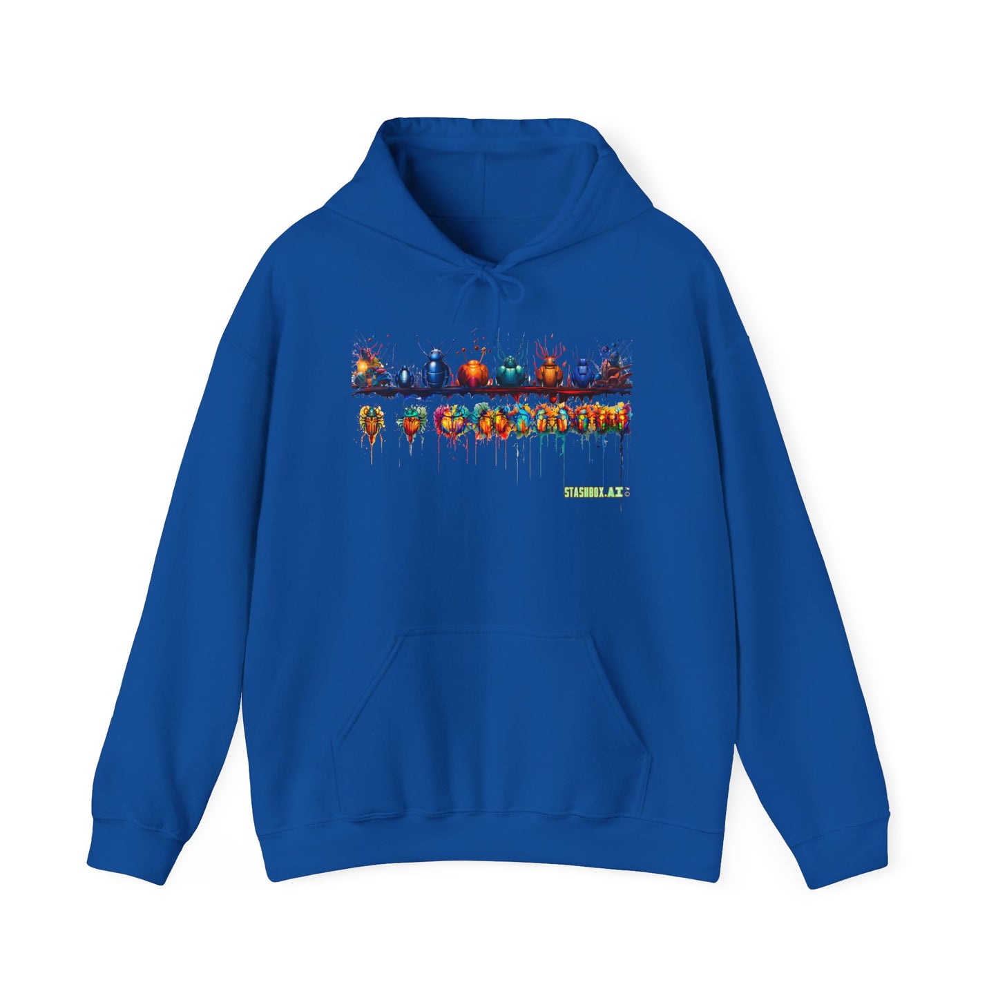 Unisex Heavy Blend™ Hooded Sweatshirt Colorful Bugs 001