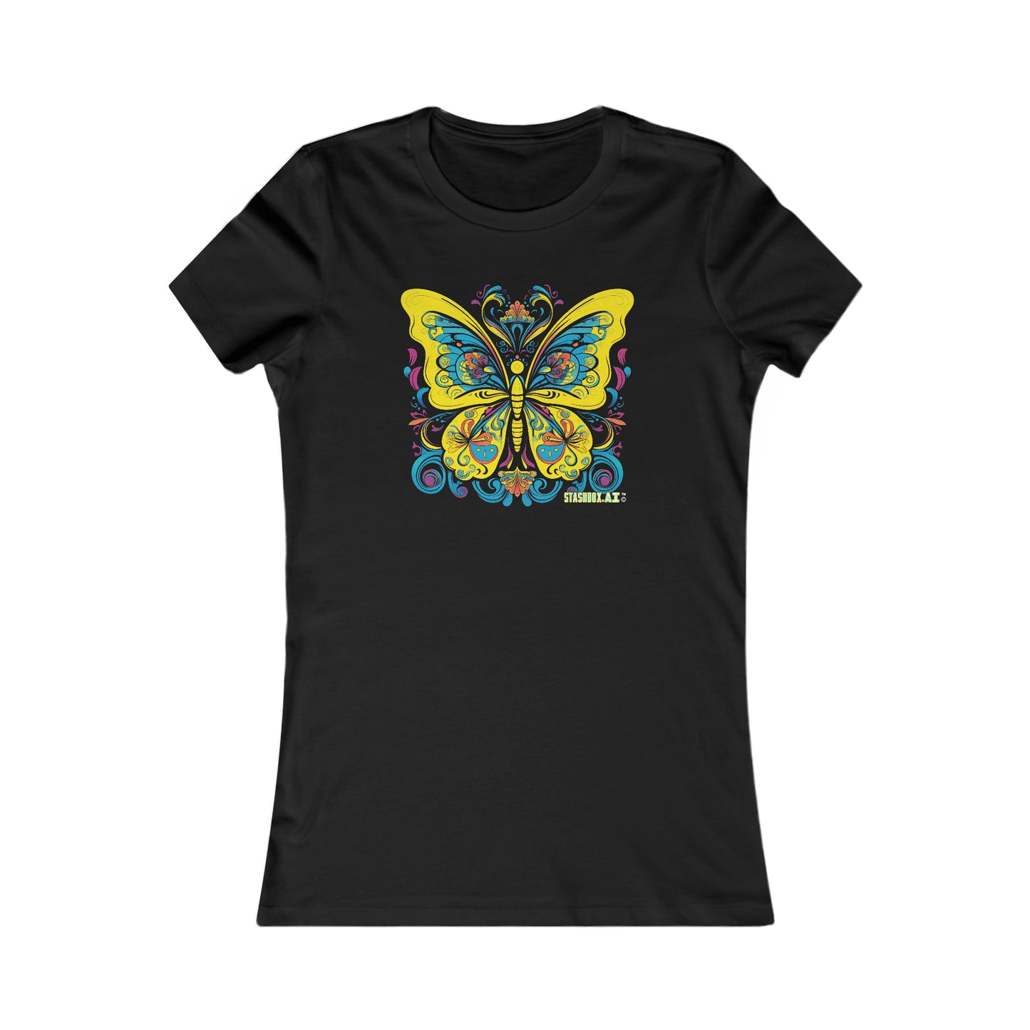 Women's Favorite T-Shirt Radient Butterfly Design 013