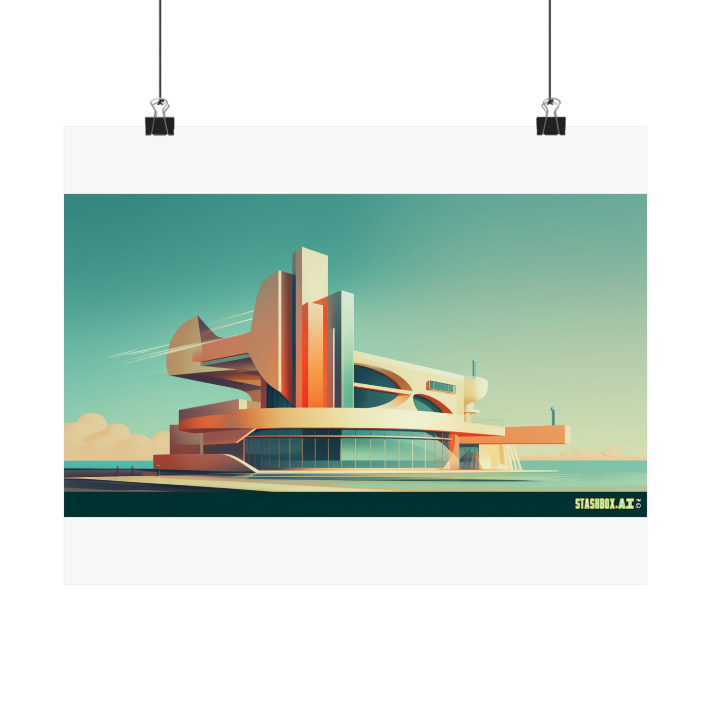 Matte Horizontal Poster Miami Architecture 002