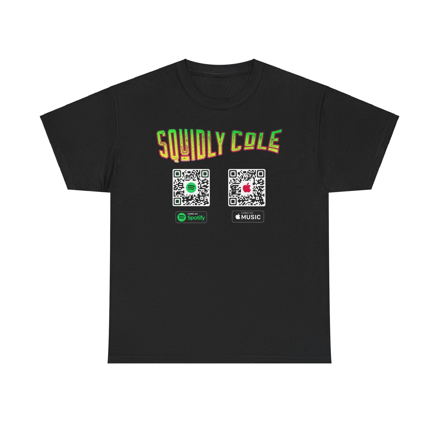 Unisex Heavy Cotton T-Shirt Squidly Cole QR Links Shirt