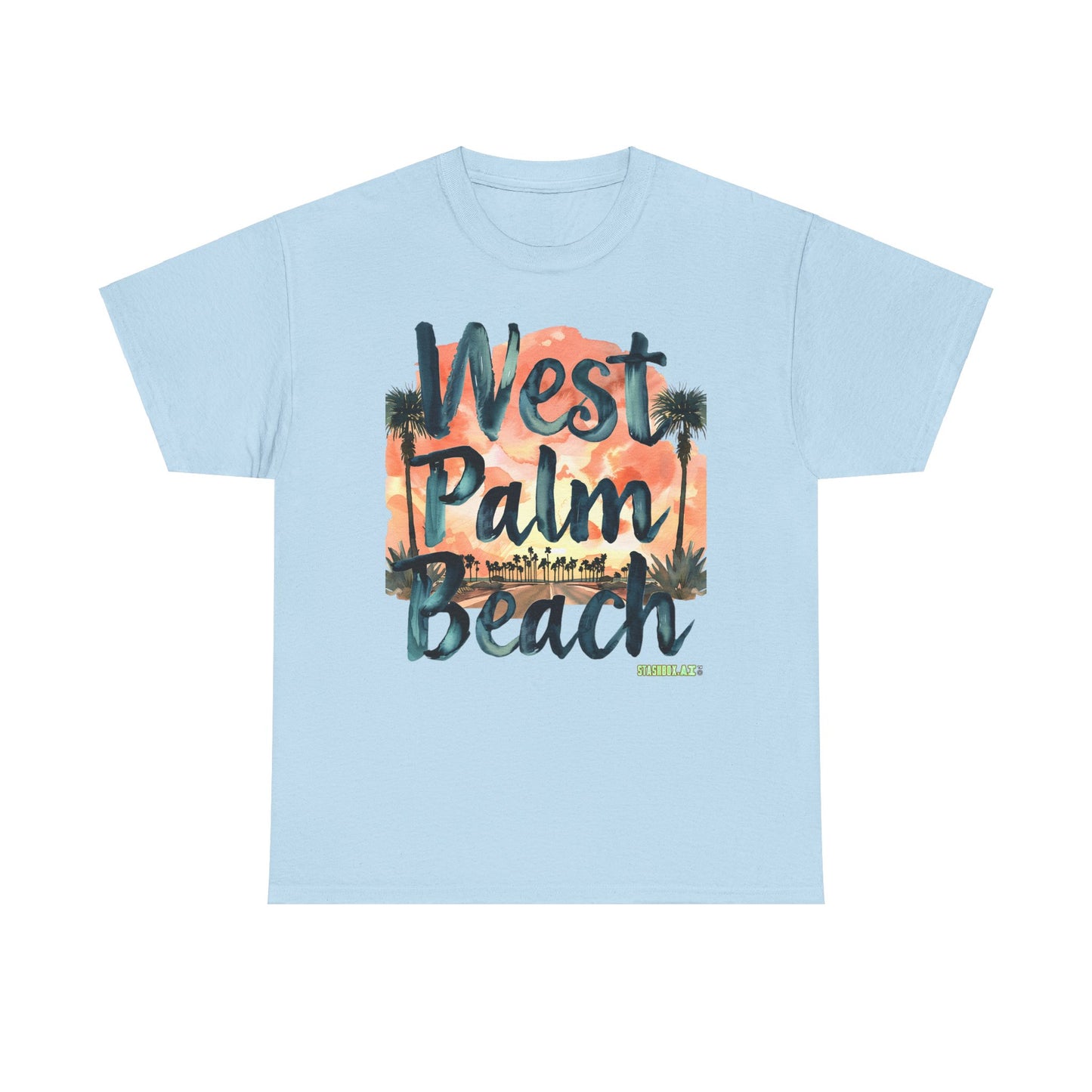 Unisex Heavy Cotton Tee West Palm Beach 003