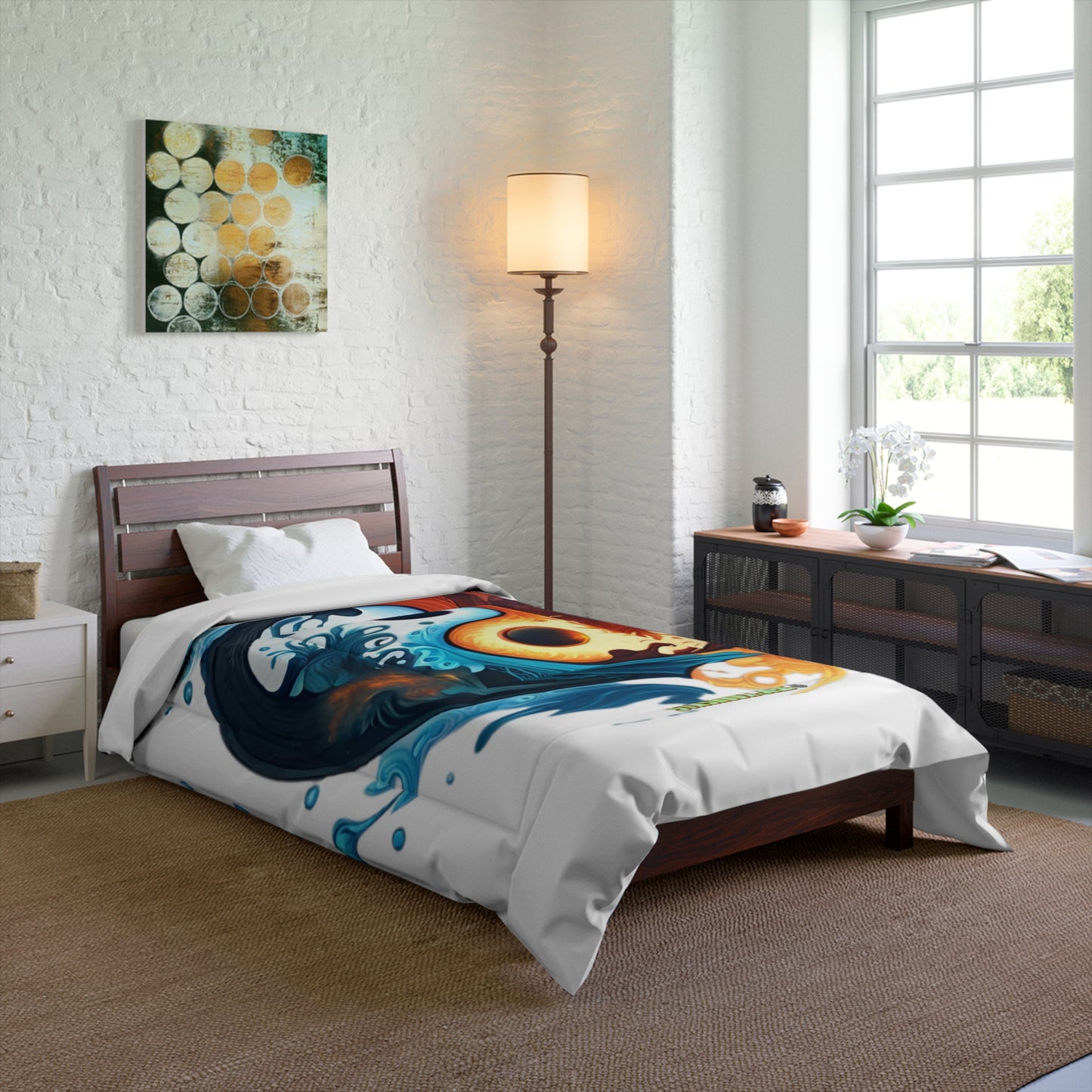 Bedding Comforter Artistic Yin Yang by Joel Lovett Design 001