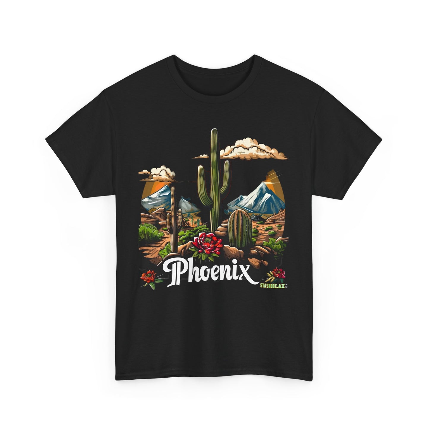 Unisex Heavy Cotton T-Shirt Phoenix Tourism Souvenir 1