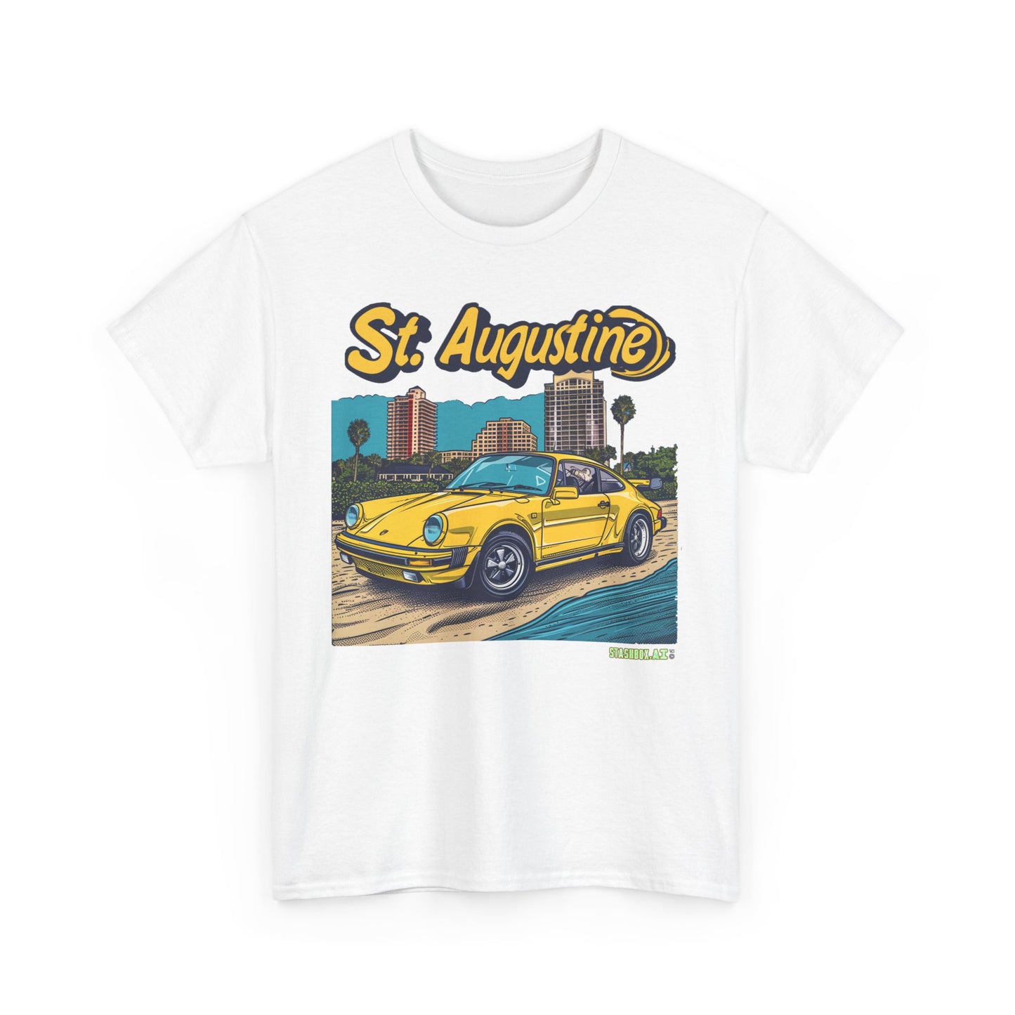 Unisex Heavy Cotton Tee St. Augustine Design 008