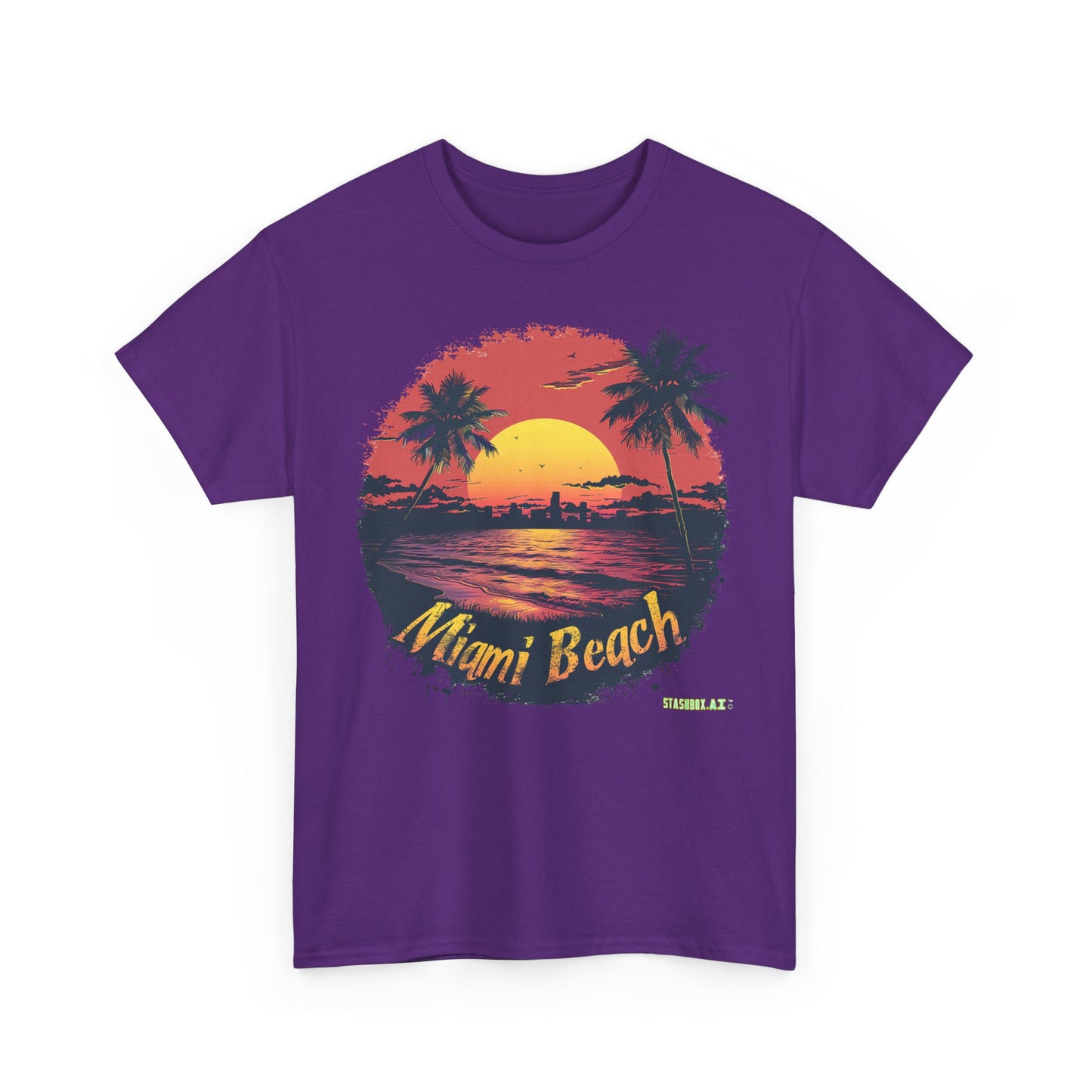 Unisex Heavy Cotton Miami TShirt Design 09