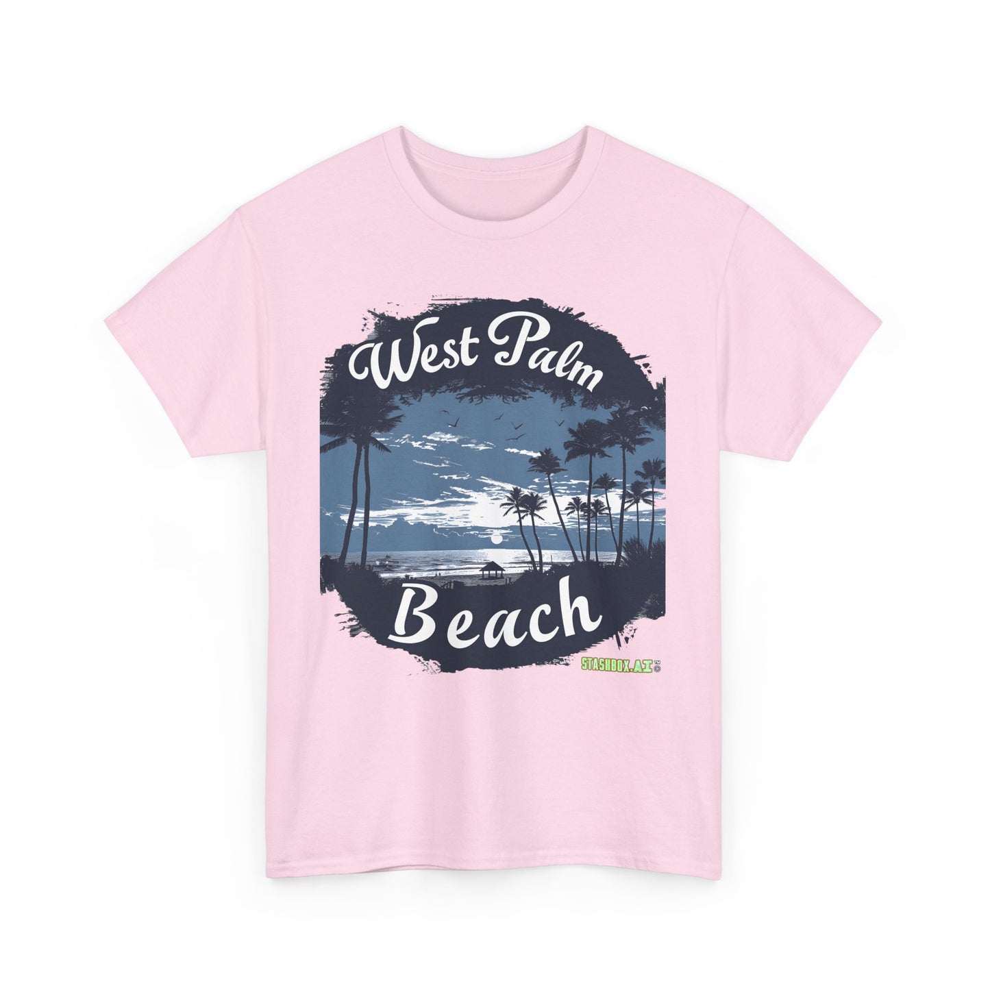 Unisex Heavy Cotton Tee West Palm Beach 009