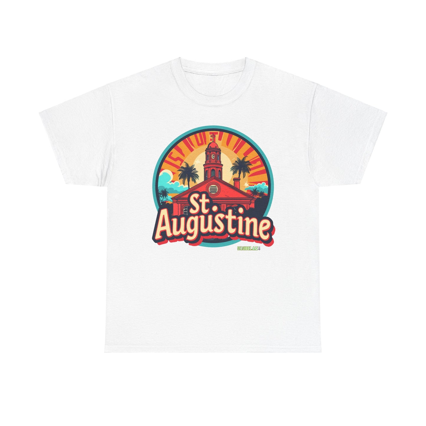 Unisex Heavy Cotton Tee St. Augustine Design 004