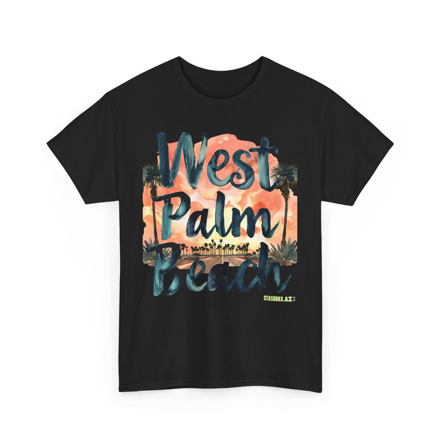 Unisex Heavy Cotton Tee West Palm Beach 003