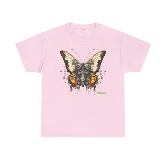 Unisex Heavy Cotton Abstract Butterfly Bio Punk T-Shirt 002