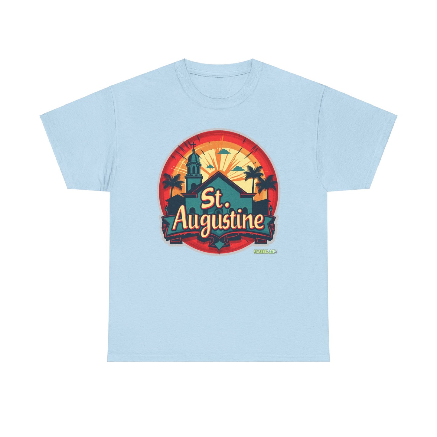 Unisex Heavy Cotton Tee St. Augustine Design 002