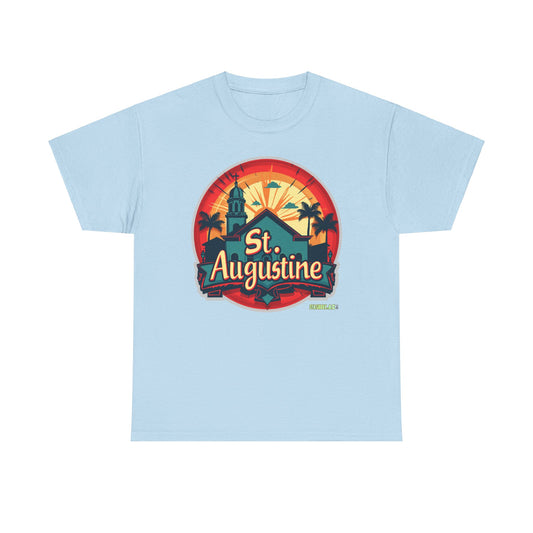 Unisex Heavy Cotton Tee St. Augustine Design 002