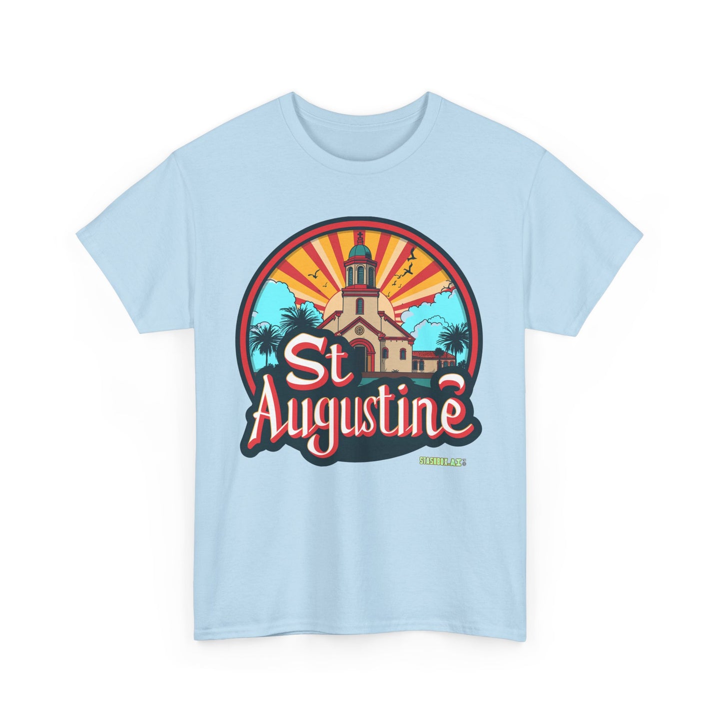 Unisex Heavy Cotton Tee St. Augustine Design 007