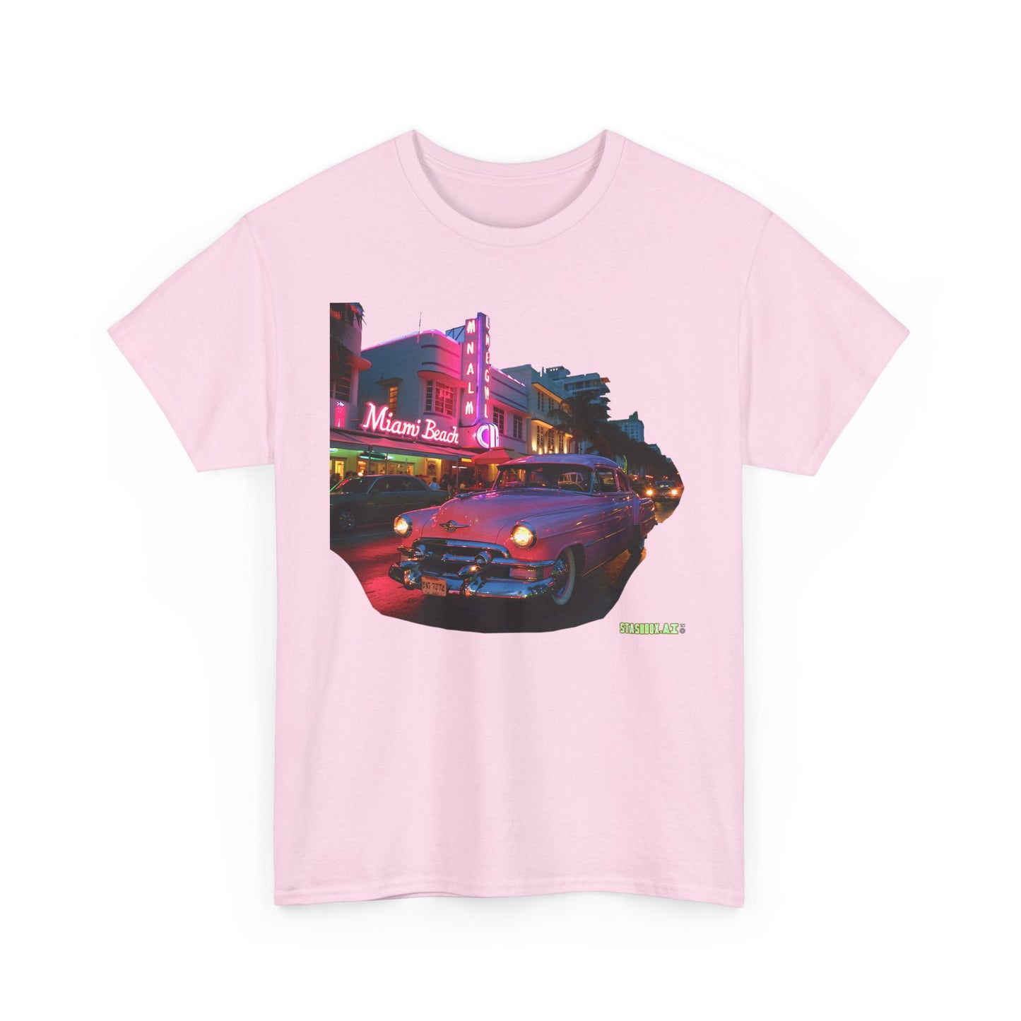 Unisex Heavy Cotton TShirt Miami Design 015