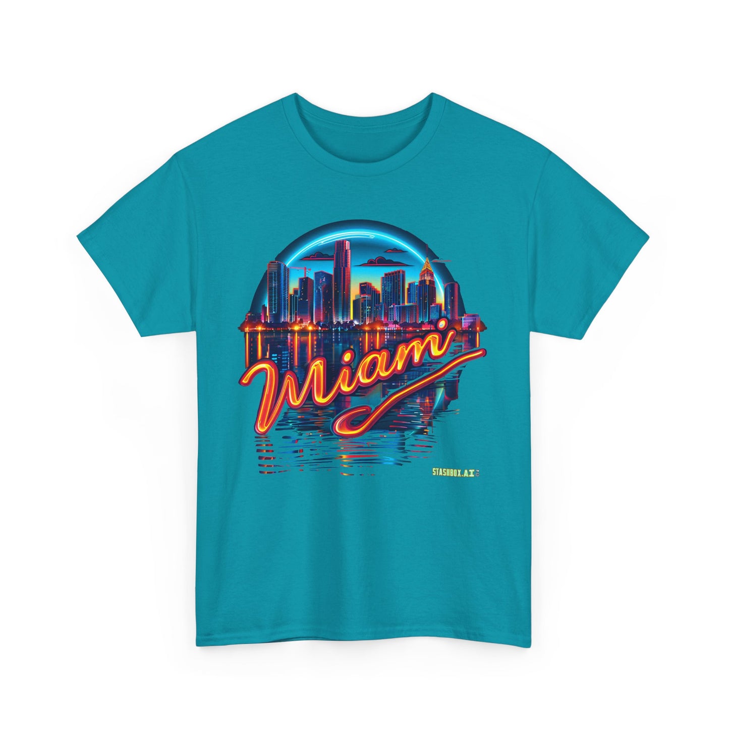 Unisex Heavy Cotton Miami TShirt Design 05