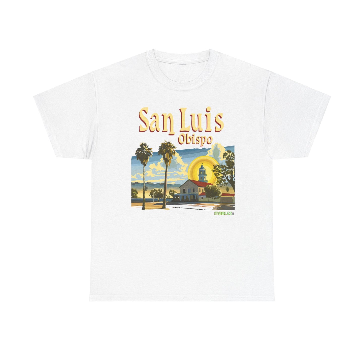 Unisex Heavy Cotton TShirt San Luis Obispo Design 4