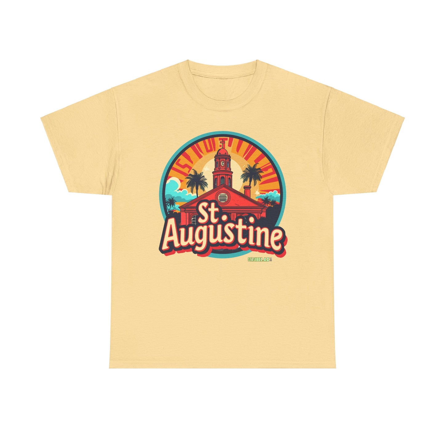 Unisex Heavy Cotton Tee St. Augustine Design 004