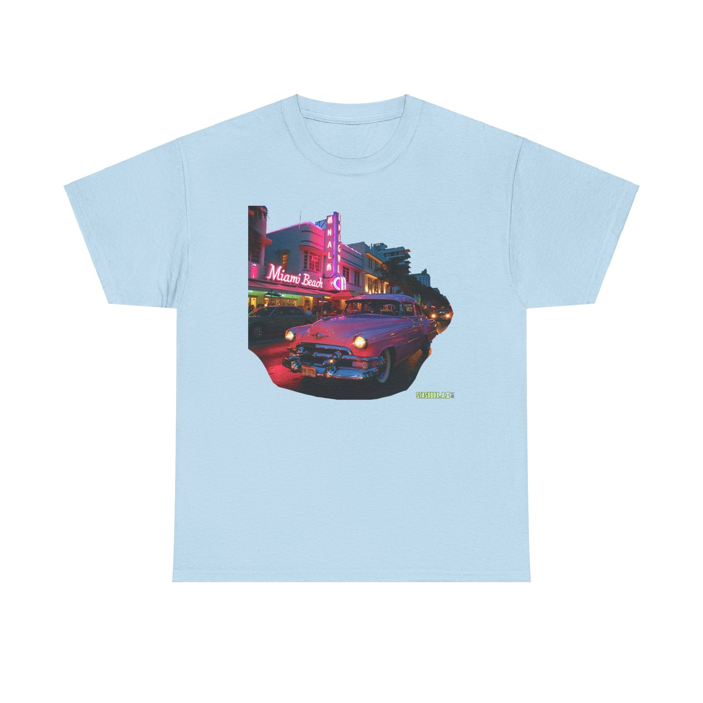 Unisex Heavy Cotton TShirt Miami Design 015