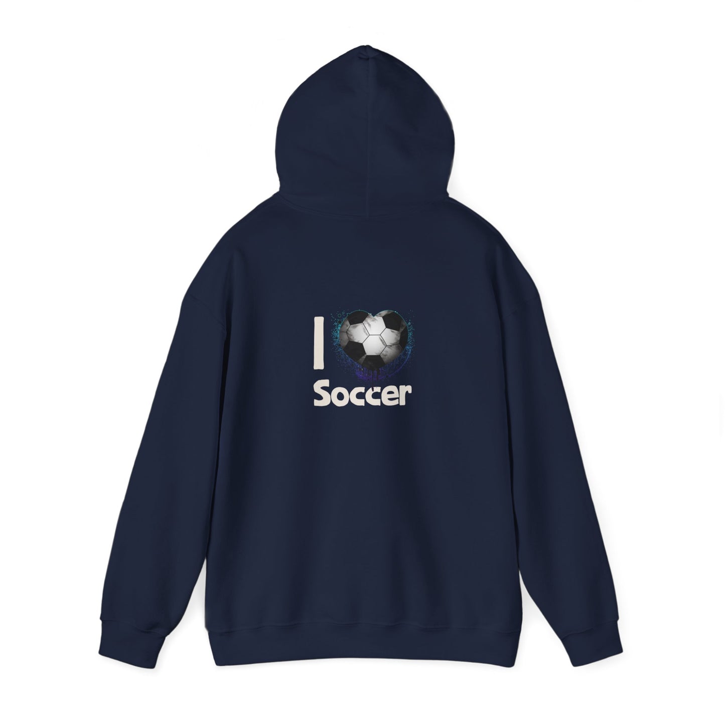 Unisex Heavy Blend™ Hooded Sweatshirt Soccer Voronoi Art 001