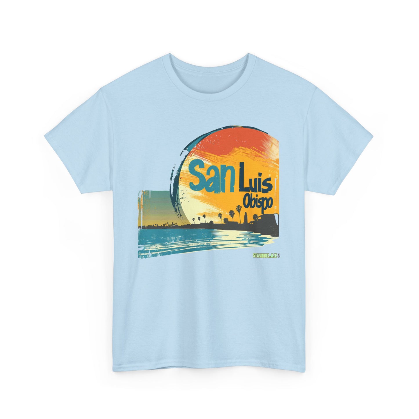 Unisex Heavy Cotton TShirt San Luis Obispo Design 001