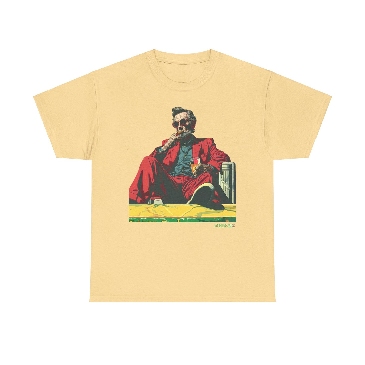 Unisex Heavy Cotton TShirt Abe Lincoln Washington DC 009