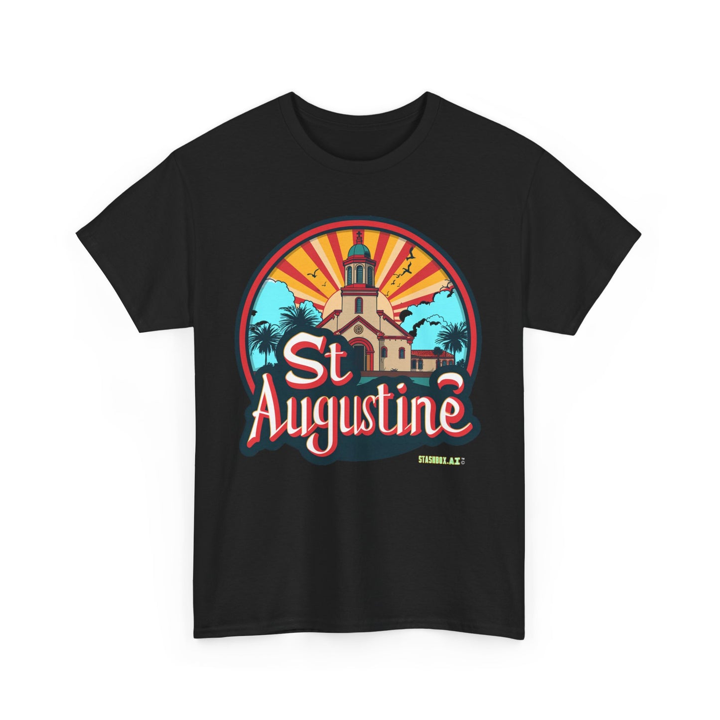 Unisex Heavy Cotton Tee St. Augustine Design 007