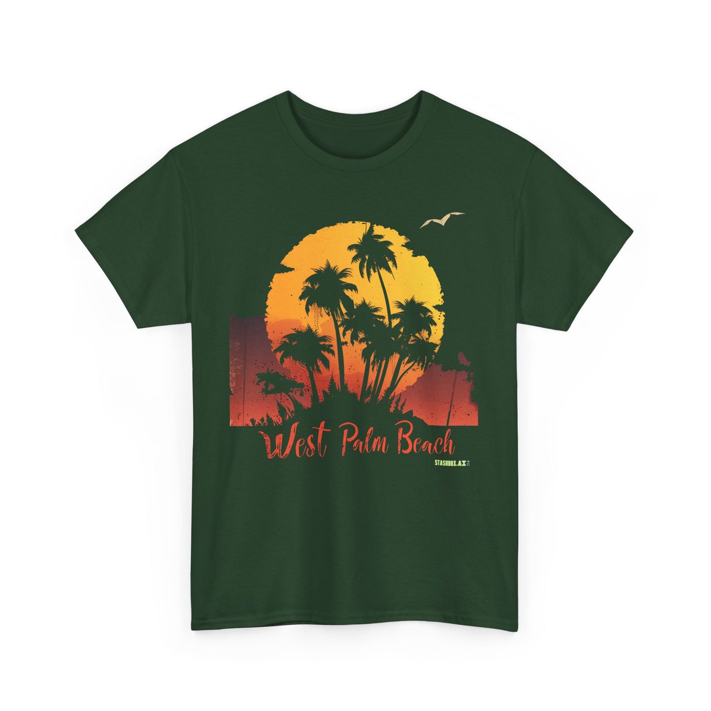 Unisex Heavy Cotton Tee West Palm Beach 026b