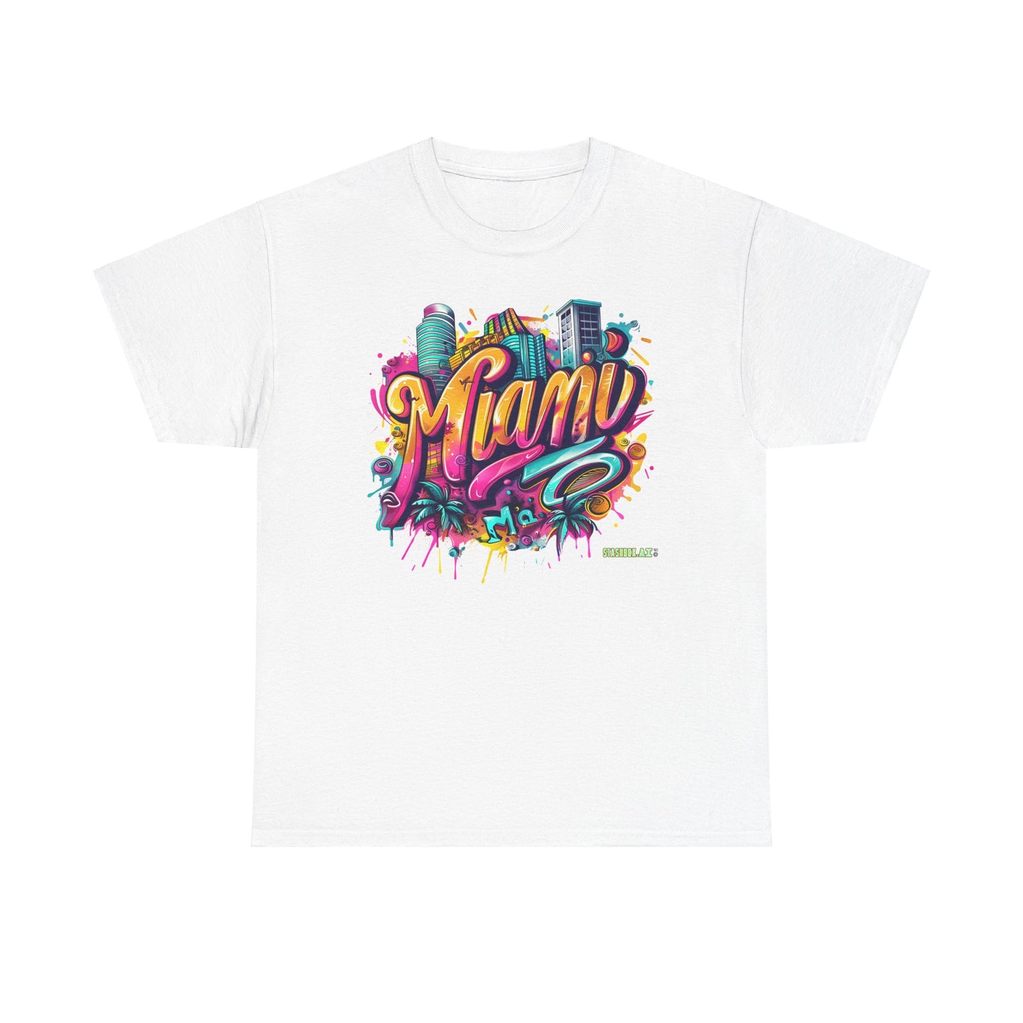 Unisex Heavy Cotton Miami TShirt Design 010