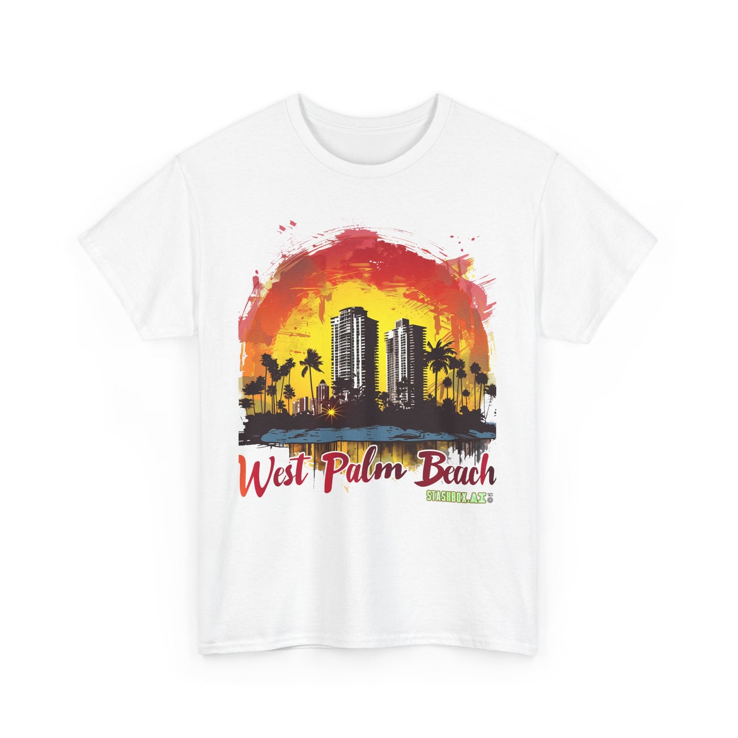 Unisex Heavy Cotton Tee West Palm Beach 004