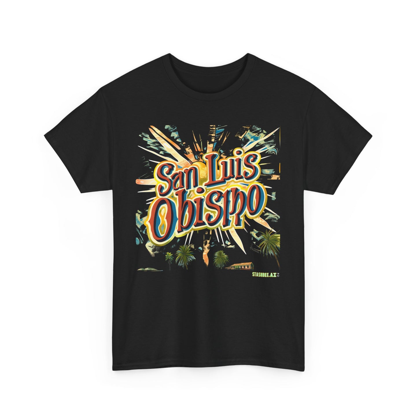 Unisex Heavy Cotton TShirt San Luis Obispo Design 007