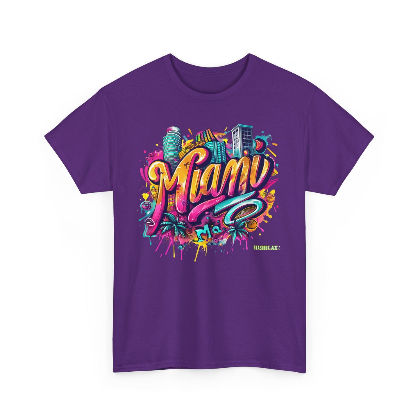 Unisex Heavy Cotton Miami TShirt Design 010