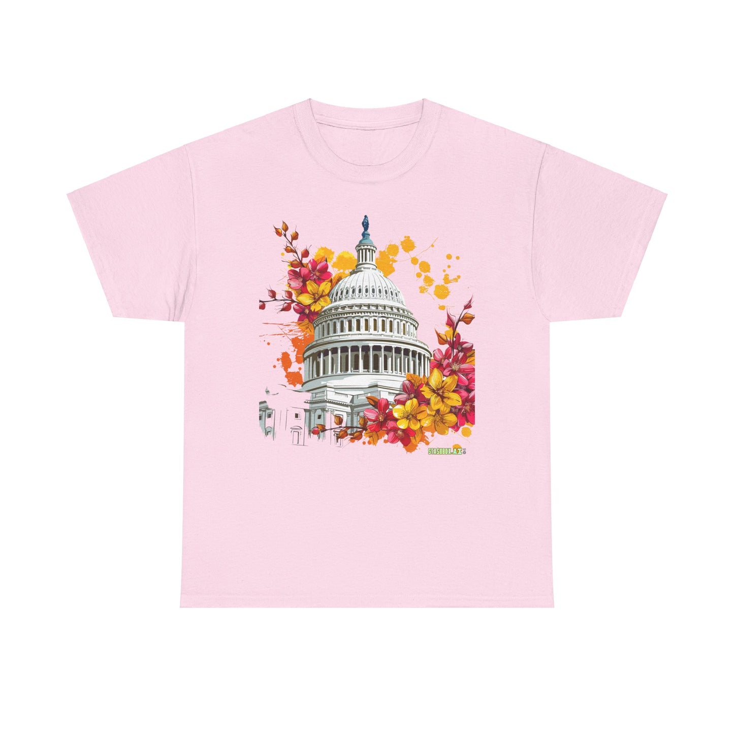 Unisex Heavy Cotton TShirt Washington DC 001