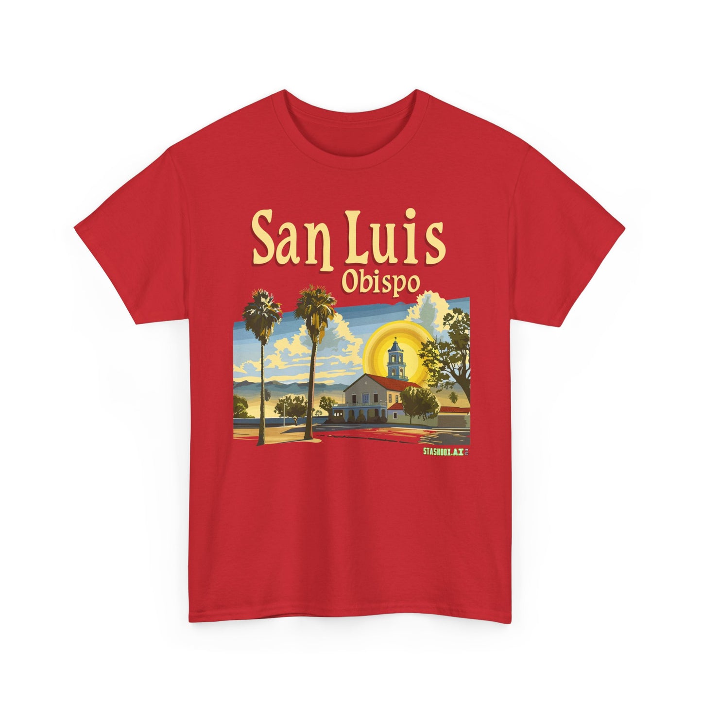 Unisex Heavy Cotton TShirt San Luis Obispo Design 4