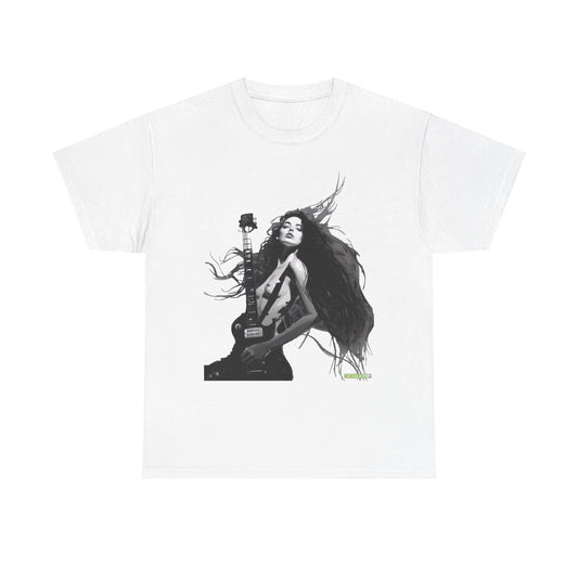 Unisex Heavy Cotton T-Shirt  Girl Guitar N2