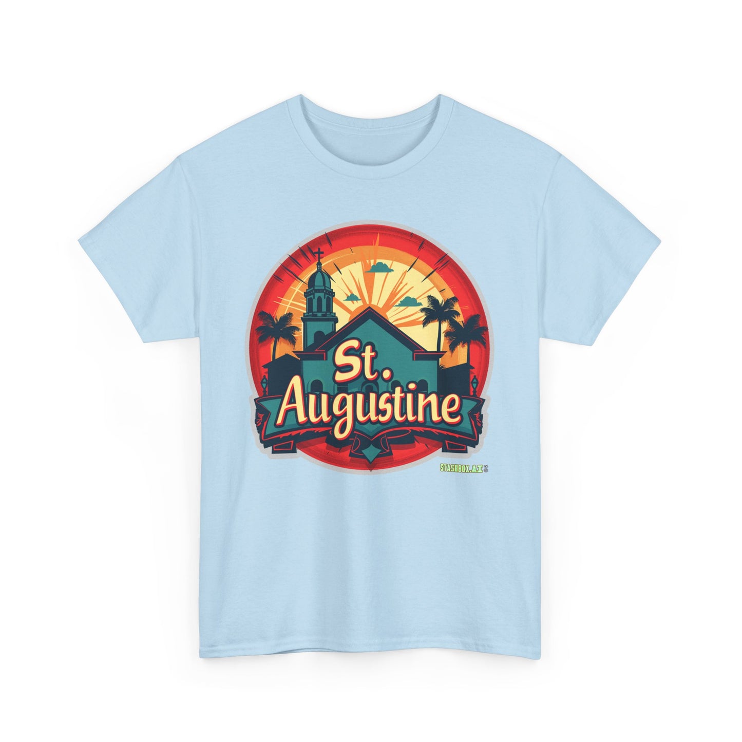 Unisex Heavy Cotton Tee St. Augustine Design 002