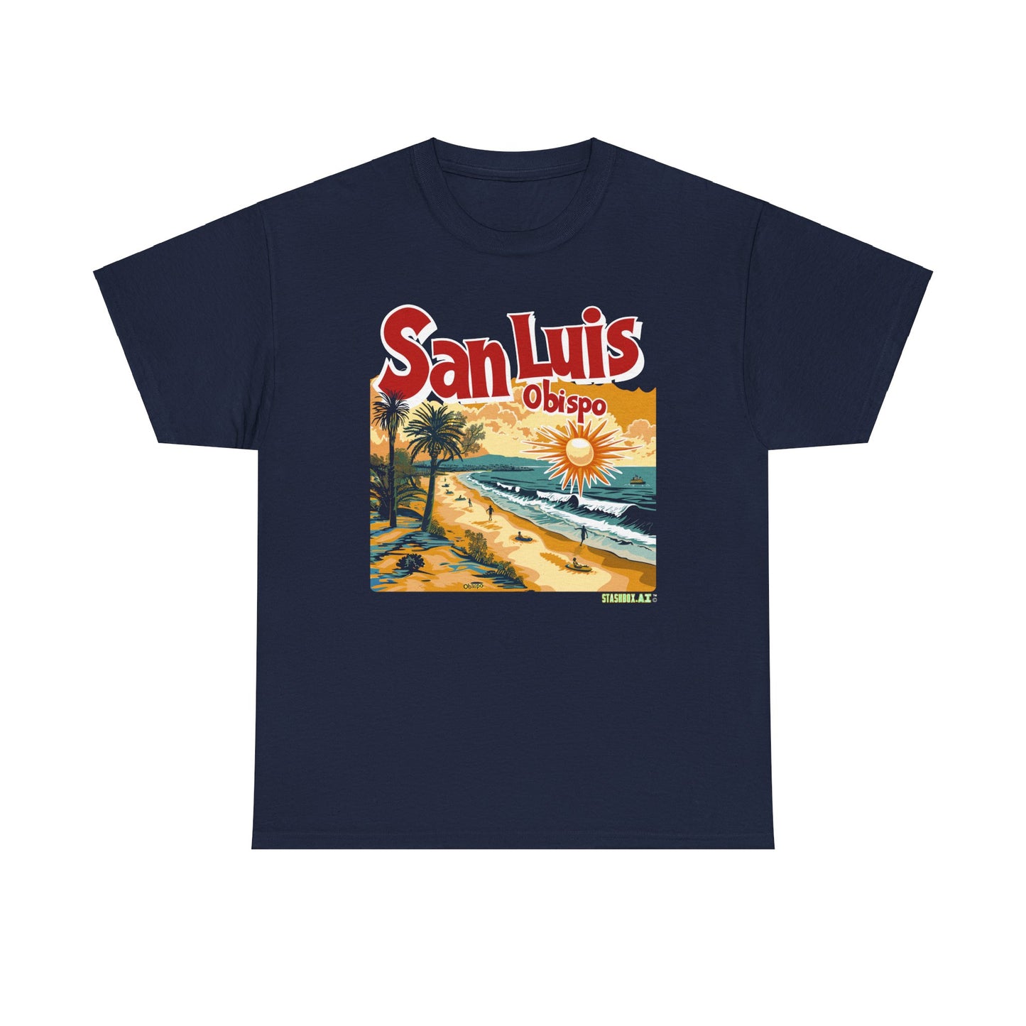 Unisex Heavy Cotton TShirt San Luis Obispo Design 008