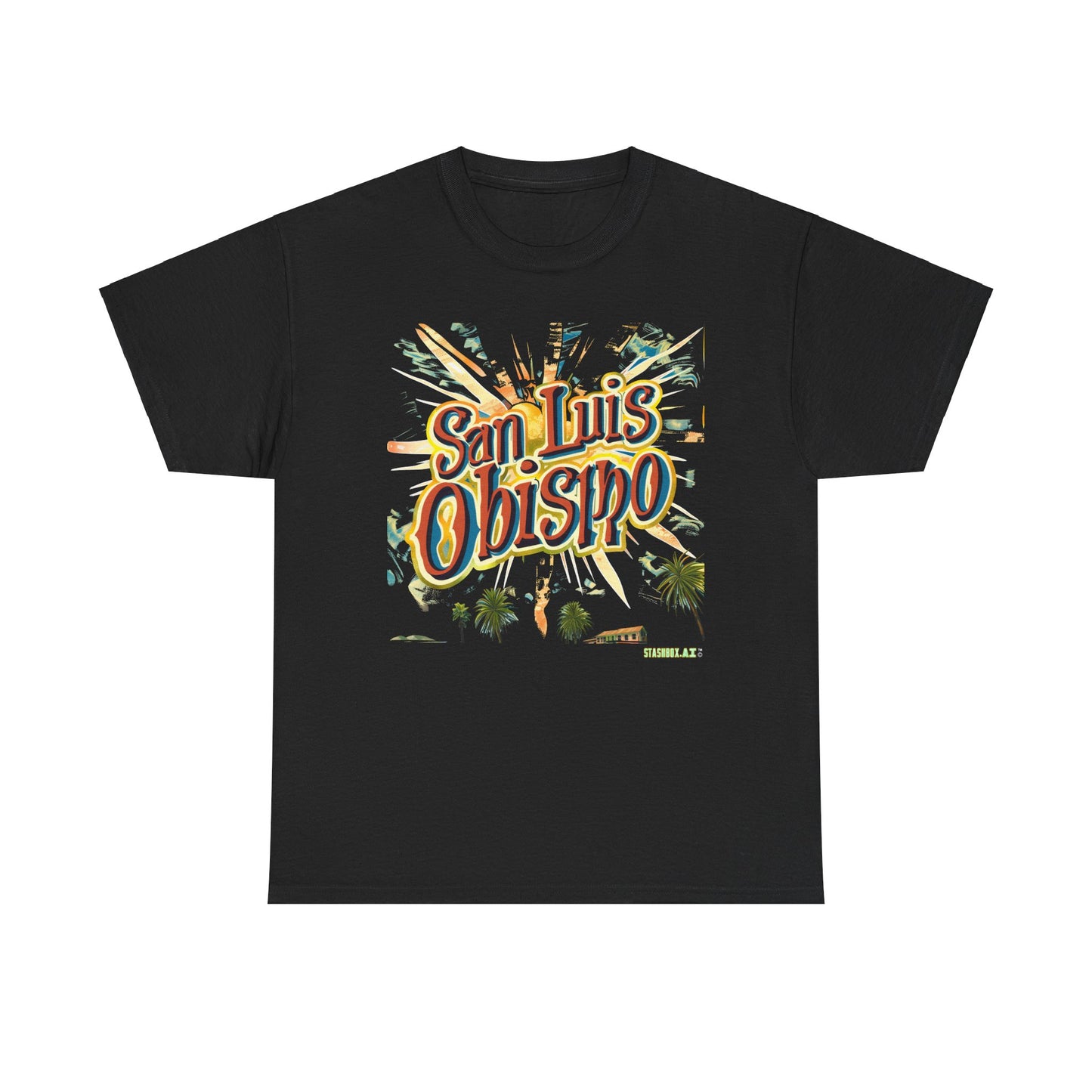 Unisex Heavy Cotton TShirt San Luis Obispo Design 007