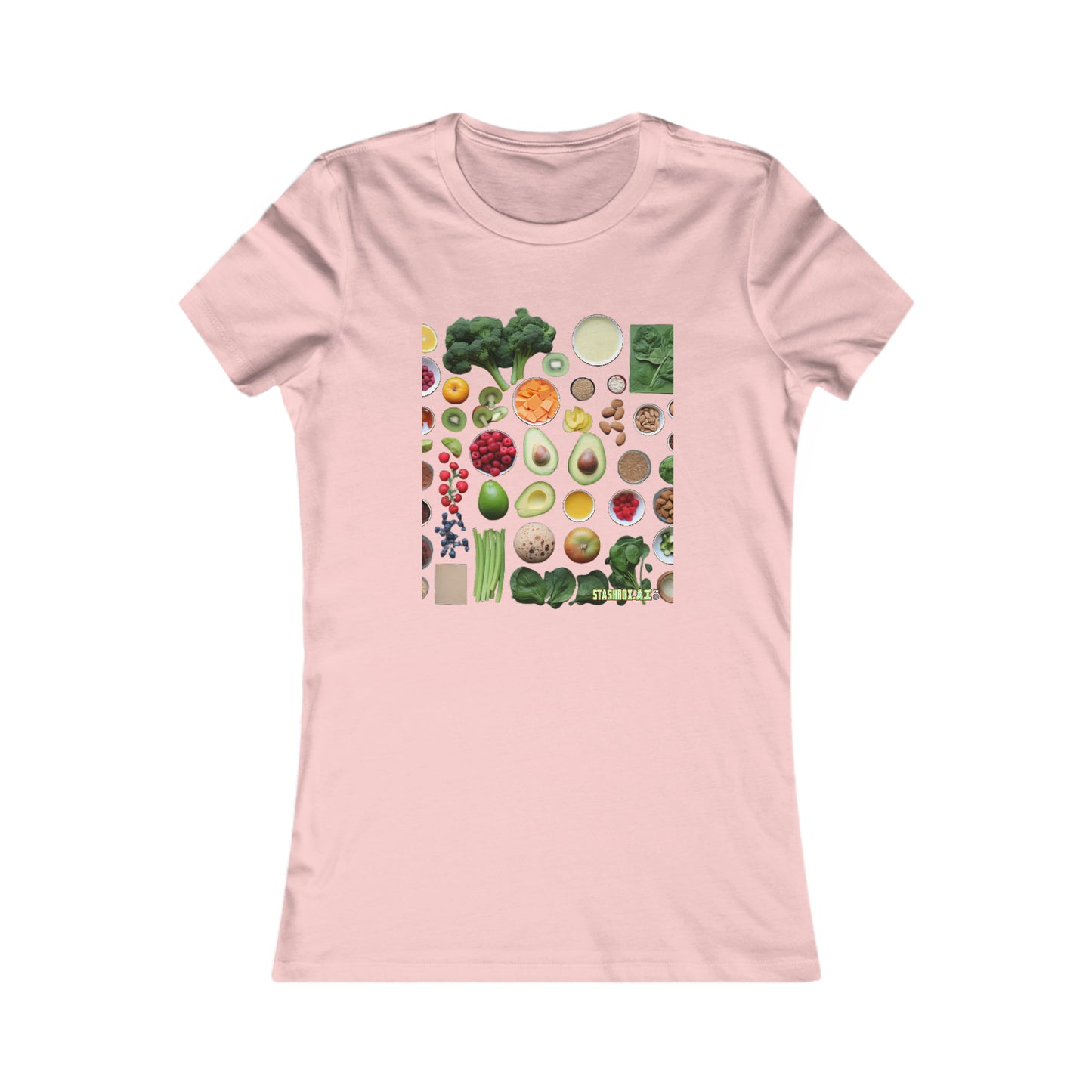 Women's Favorite T-Shirt Vegatables Knolling Art Style 011