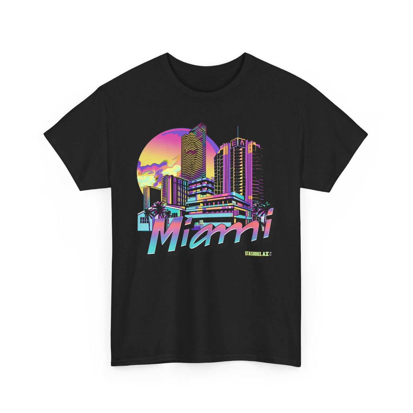 Unisex Heavy Cotton Miami TShirt Design 07