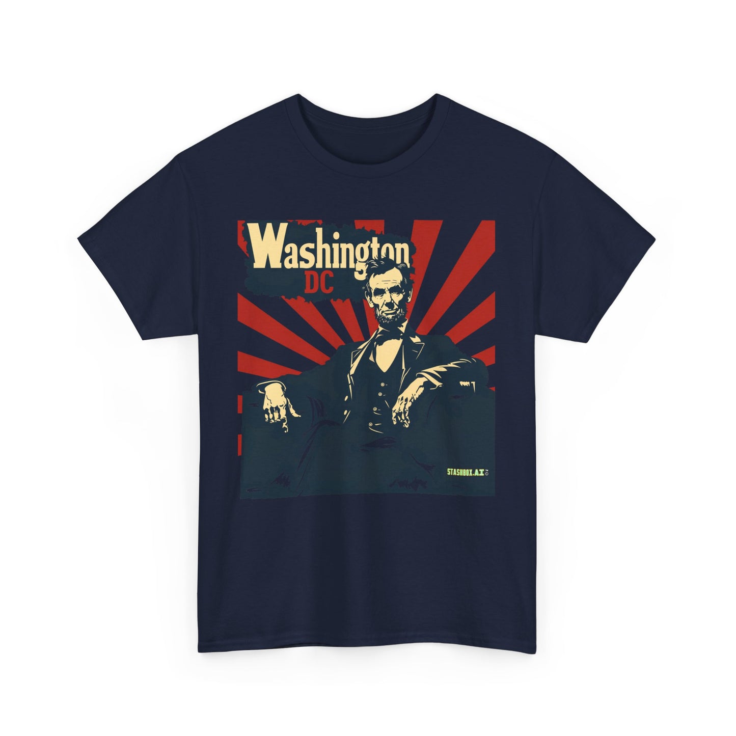 Unisex Heavy Cotton TShirt Abe Lincoln Washington 005