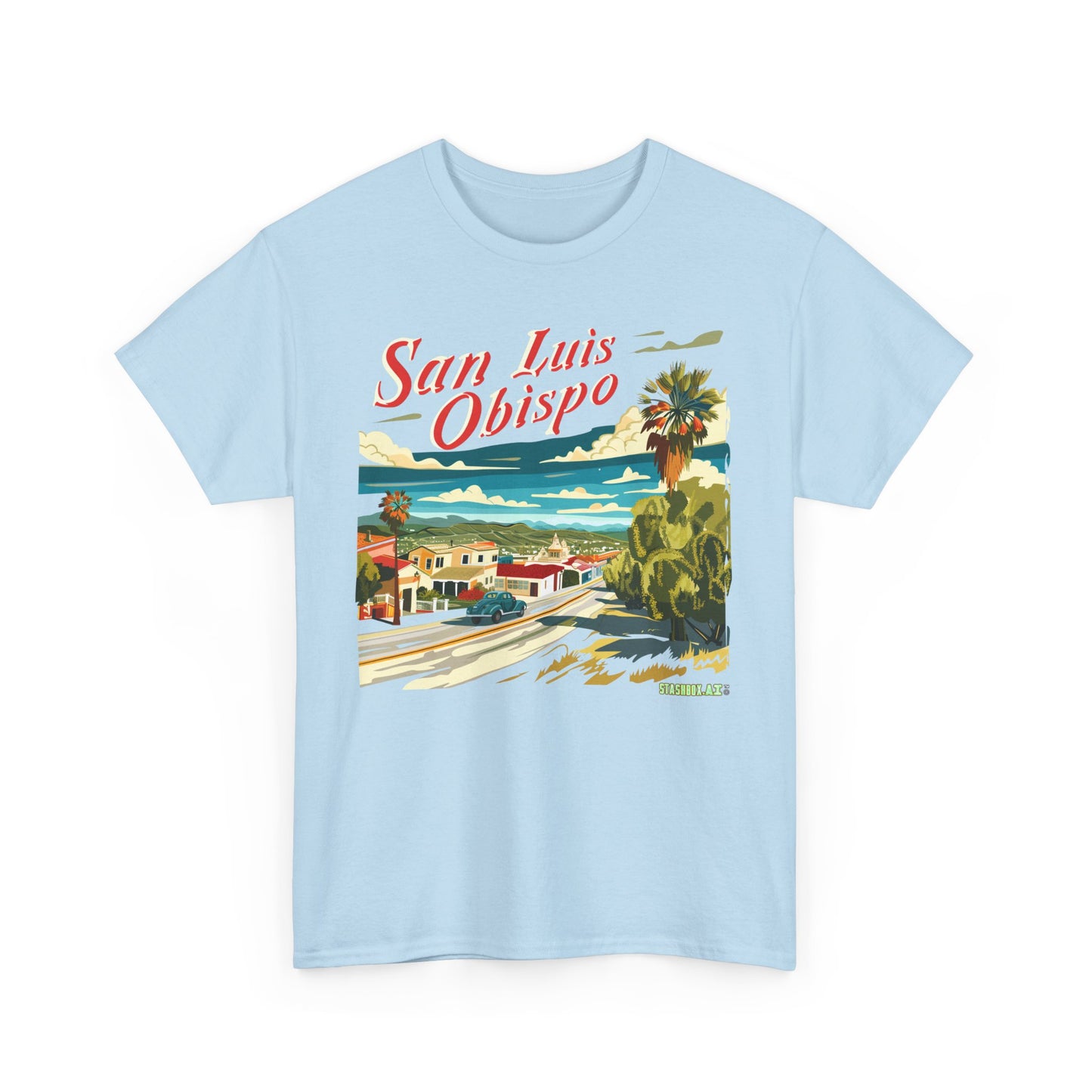 Unisex Heavy Cotton TShirt San Luis Obispo Design 005