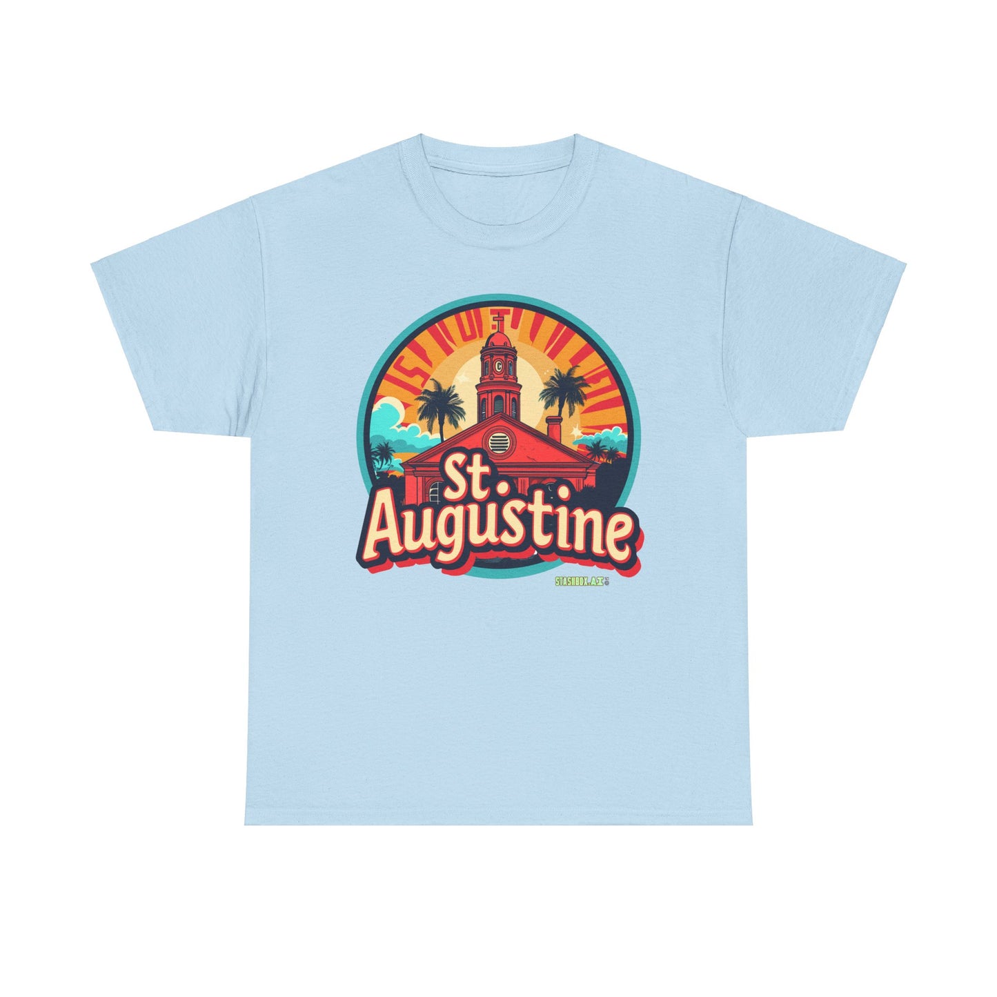 Unisex Heavy Cotton Tee St. Augustine Design 004