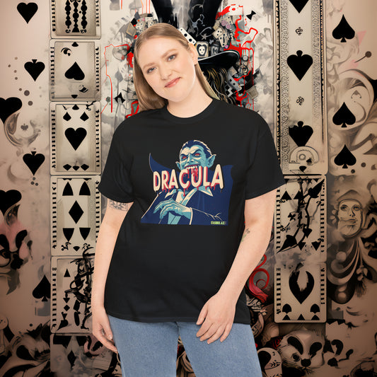 Dracula Unisex Heavy Cotton Tshirt Dracula 001