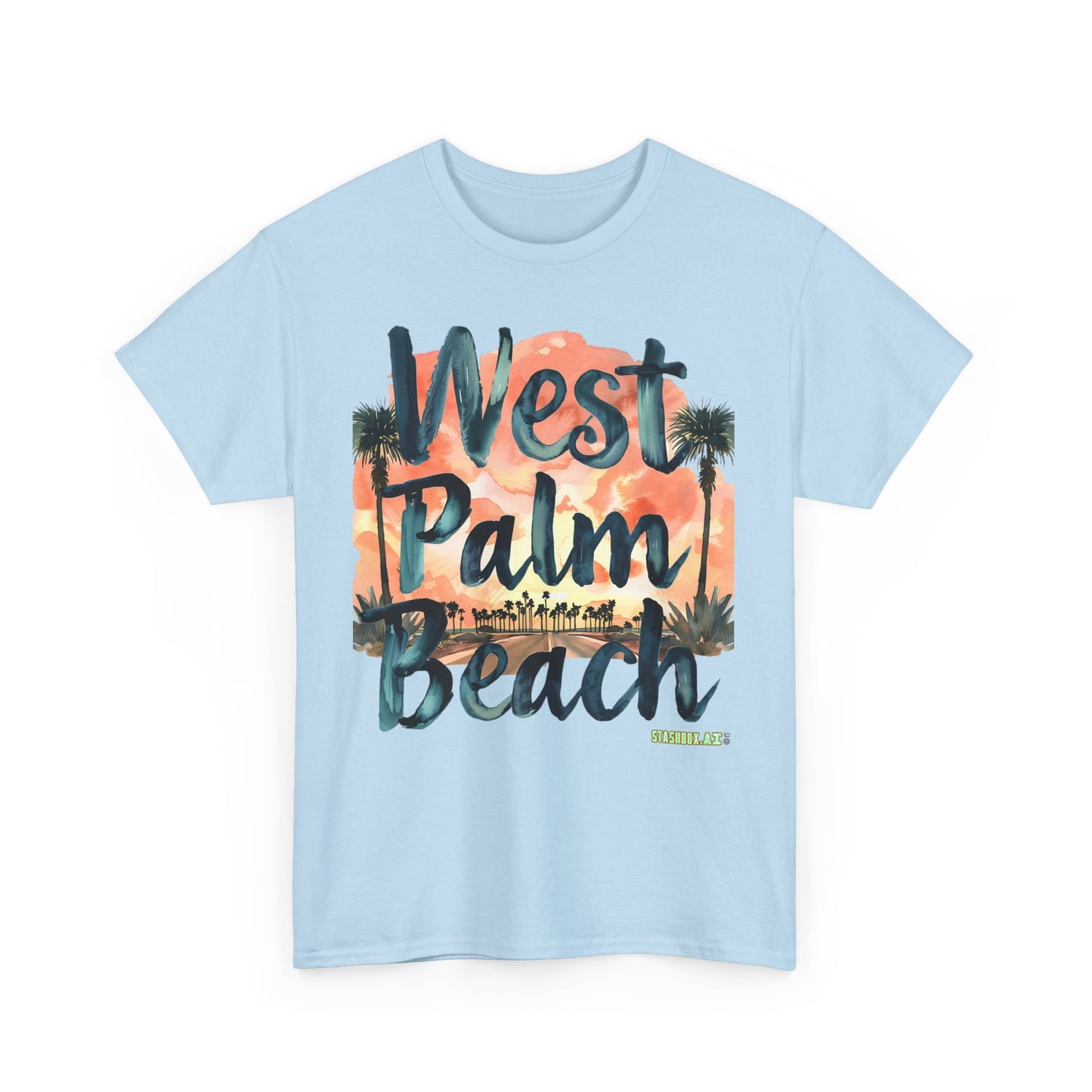 Unisex Heavy Cotton Tee West Palm Beach 003